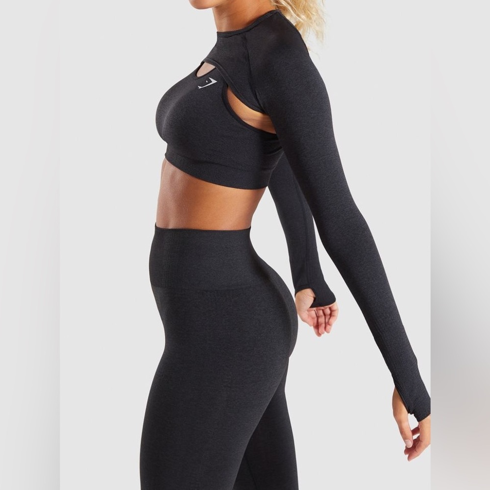 Gymshark Black Vital Seamless Shrug